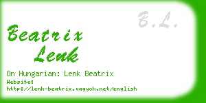 beatrix lenk business card